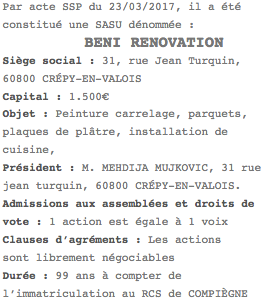 beni renovation